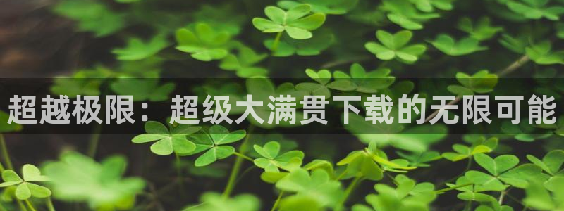 PG电子体育app下载：超越极限：超级大满贯下载的无限可能